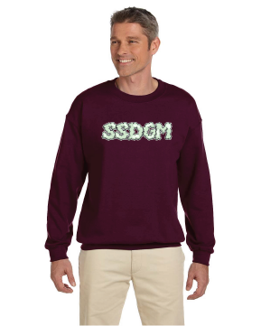 RED WINE SSDGM SMOKEY CREW SWEATSHIRT