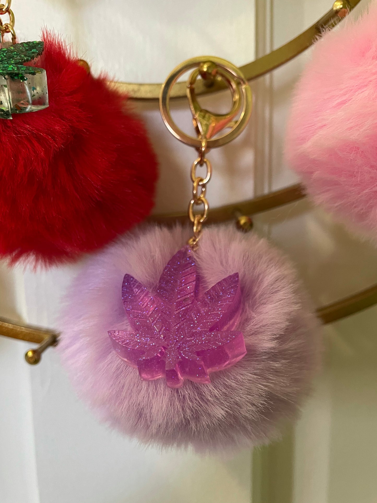 Fluffy Ouid Keychains