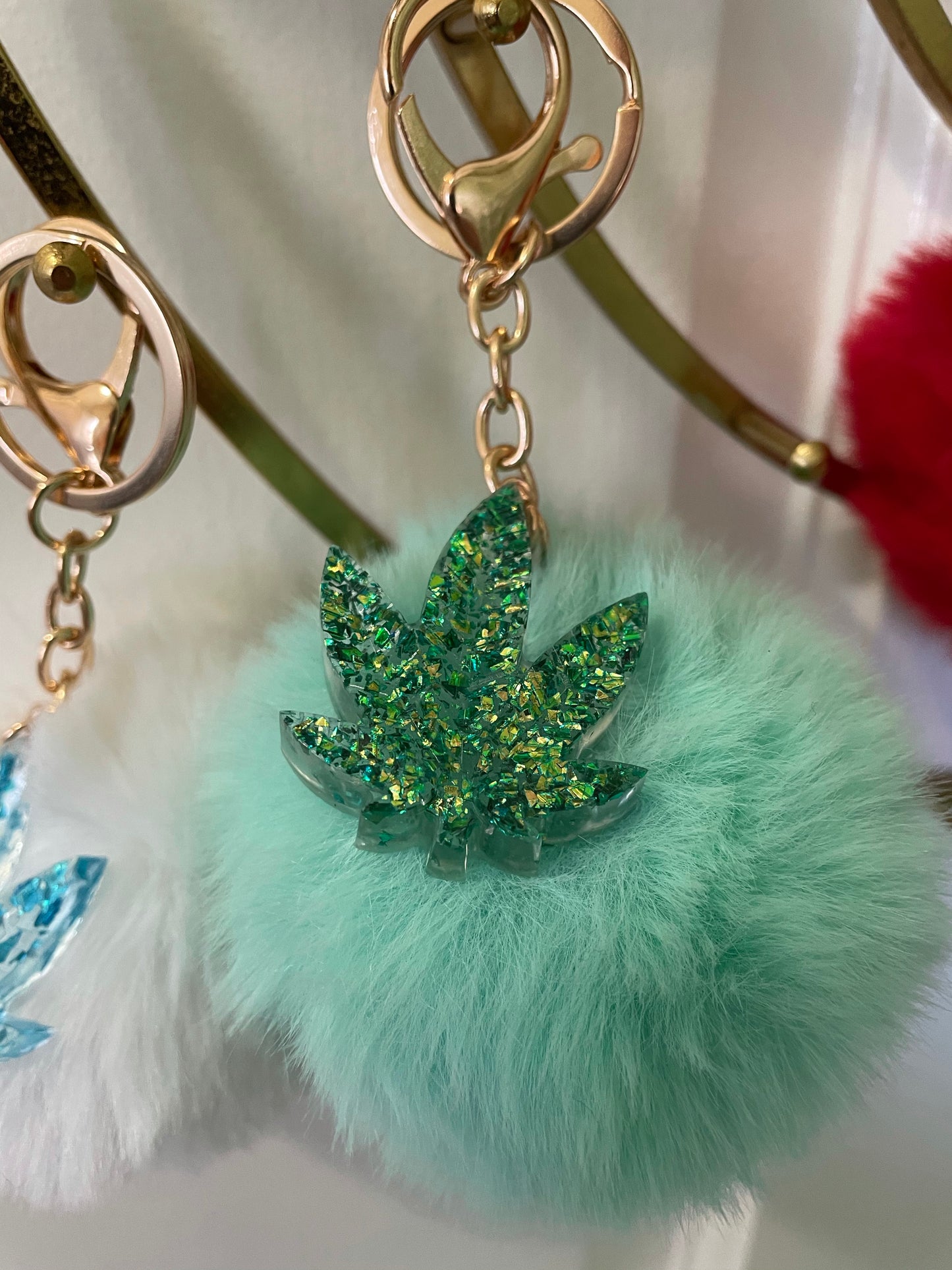 Fluffy Ouid Keychains